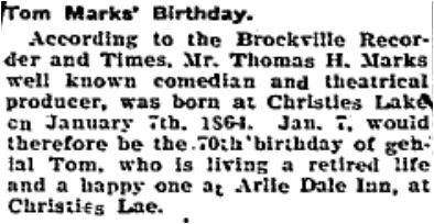 Tom Marks birthday Jan 18 1935 p 4